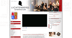 Desktop Screenshot of lichtenberg-gymnasium.de